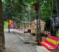 Четырехместный гостевой домик "Релакс" 35 кв. м. в Архыз шале хаус