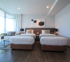 Двухместный номер Standard с балконом 2 отдельные кровати в Civic Horizon Hotel & Residence