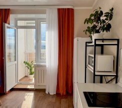 Апартаменты с панорамным видом на 13 этаже в Призма