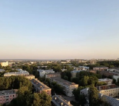 Двухместная студия с балконом (2 отдельные кровати) в Апартаменты Вгости33 Фейгина 22 (17 эт)