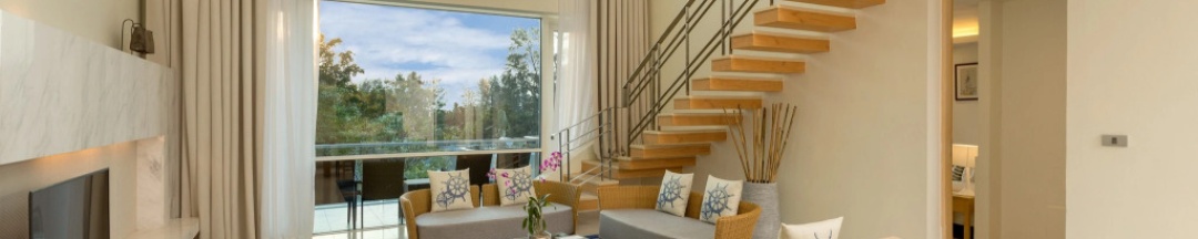 Люкс с кухней Пентхаус с бассейном с 4 комнатами в Splash Beach Resort