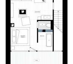 Двухместные апартаменты Мансарда (двуспальная кровать) в Апартаменты Room for Romantic в Nikolaev Building