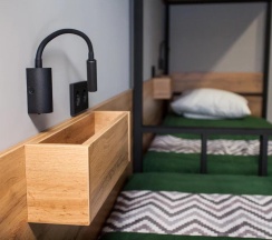 Кровать в общем мужском номере с 3 двухъярусными кроватями (общие удобства) в Сириус