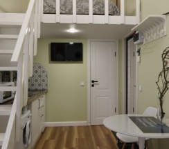 Loft Olives Апартаменты для 2 взрослых (2+1) двуспальная кровать и диван в Loft&Home Apartments