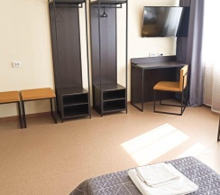 4-местный номер стандарт с 4 односпальными кроватями в Smart Hotel KDO Челябинск