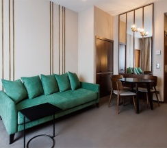 Номер категории «Люкс» с большой кроватью (King size) в Hilton Garden Inn Volgograd