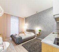 Студия люкс с кроватью king size в Pulkovo Apart