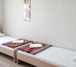 Кровать в 4-местном общем номере в Smart Hotel KDO Магнитогорск