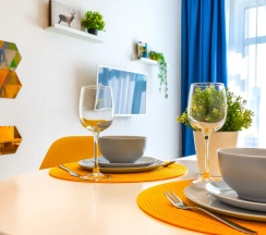 Студия с красивым видом из окна в Апартаменты Welcome Karelia  Riverside в Центре