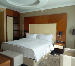 ЛЮКС БИЗНЕС-КЛАССА С БОЛЬШОЙ КРОВАТЬЮ (KING SIZE) И ДОСТУПОМ В БАР-ГОСТИНУЮ в Doubletree by Hilton Tyumen