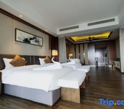 Двухместный семейный номер Standard с видом на море 2 отдельные кровати в Jinghai Hotel & Resort