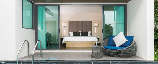 Двухместный номер Pool Access Premier двуспальная кровать в My Beach Resort Phuket