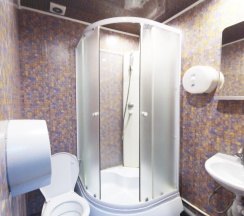 Номер эконом с 3 односпальными кроватями (удобства на этаже) в Svarog art hotel