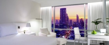 Двухместный номер G Club двуспальная кровать в Pullman Bangkok Hotel G