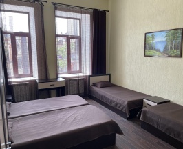 Номер стандарт с 4 односпальными кроватями в Бестужев