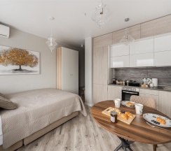 Forest View - 3х местные апартаменты-студия у Ботанического сада (13 этаж) в Smart Lofts Moscow