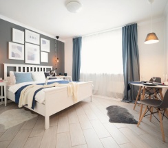 Апартаменты с красивым видом из окна в Апартаменты NEW Hygge House 15 минут от DME