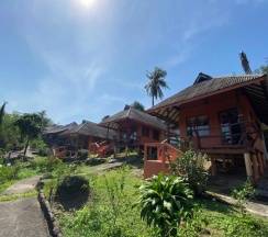 Двухместное бунгало с видом на море двуспальная кровать в Kinnaree Resort Koh Kood