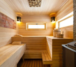 №7 A-Frame 100m2 с купелью и баней (оснащение дома, стоимость купели и бани см. Подробнее) в Les holidays