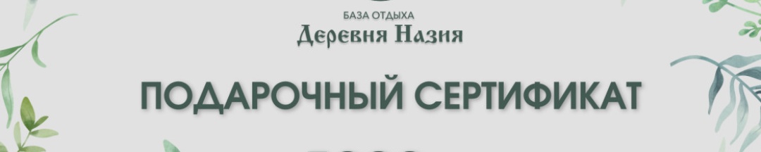 Подарочный сертификат на 5000 руб. в Деревня Назия