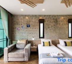 Двухместные апартаменты с видом на сад 2 отдельные кровати в Sangthong Resort