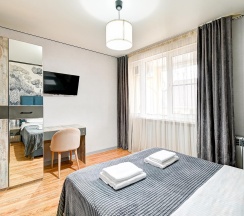 Комната стандарт с 1 двуспальной кроватью с балконом в Белая Лилия