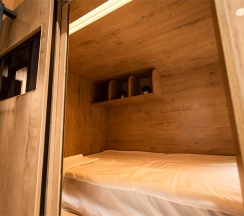Общий блок для мужчин и женщин в Caps Lock Hostel