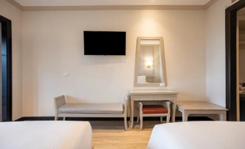 Двухместный номер Deluxe с видом на море 2 отдельные кровати в Pinnacle Grand Jomtien Resort and Beach Club