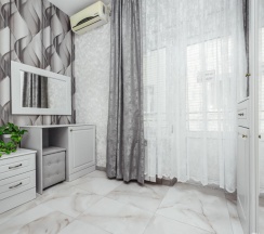 Двухместная студия с террасой семейная двуспальная кровать в Green rent