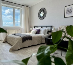 Апартаменты с панорамным видом на 16 этаже в Призма