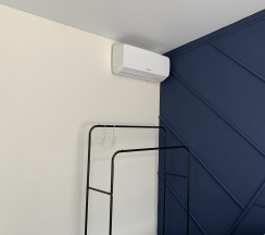 Синий  в Кровать