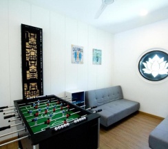 Двухместная семейная вилла двуспальная кровать в Happy Family Villa