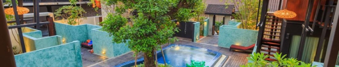 Двухместная семейная вилла двуспальная кровать в At Leaf Villa