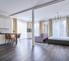 Люкс с террасой и видом на город и море в IL Punto