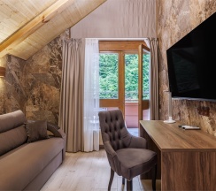 Апартаменты с балконом и видом на горы в Stellar collection chalet, Krasnaya Polyana