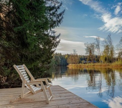 А-фрейм с террасой в Orsha River Club