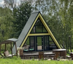 Участок с домиком "Репа" А-фрейм категории стандарт в Ланьдиво