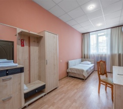 Комфорт /Comfort Double Room (двухкомнатный номер с одной двуспальной кроватью) в Воронеж