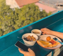 Двухместный номер Standard двухъярусная кровать в Yamyen Hostel