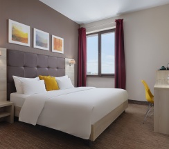 Стандартный номер с широкой двуспальной кроватью в Golden Tulip