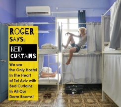 Кровать в общем номере в Caravan Hostel Tel Aviv By Roger Age 18-45