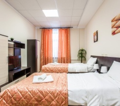 Стандартный номер с двумя односпальными кроватями (удобства на этаже) в Наш Питер