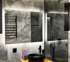 Дом «DOUBLE» с банным чаном на террасе в Luxe House