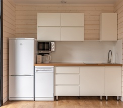 Дом с двумя спальнями и купелью в Opushka house Новожилово