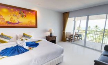 Двухместный номер Superior с видом на море двуспальная кровать в Lamai Coconut Beach Resort