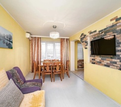 Двухместные апартаменты с 2 комнатами (двуспальная кровать) в Sunrise-flat