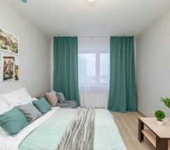 Двухместные апартаменты Comfort c 1 комнатой с балконом и с видом на город (двуспальная кровать) в Апартаменты Cosmos Apart на Революции 52 В (5)