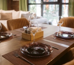 Дом с камином, сауной и купелью (до 8 гостей) ОЛИМП в Berloga Country Resort