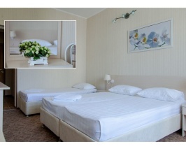 Двухместный номер Standard с балконом и с красивым видом из окна двуспальная кровать в Аква-солярис