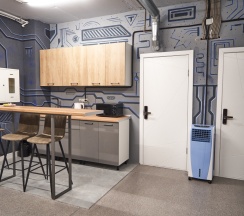 Кровать в общем номере (мужской номер) в Gagarin Capsule Hotel